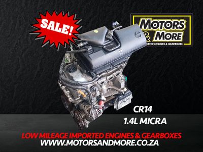 Nissan Micra CR14DE 1.4 Engine For Sale No Trade in Needed