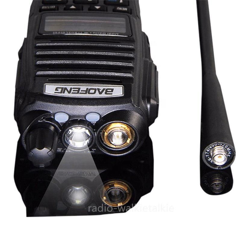 Long-range Two Way Radio Vhf Uhf Dual Band Handy Talky UV82 8W