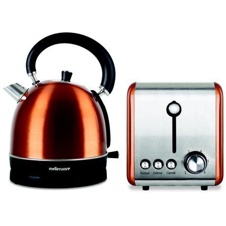 Mellerware - Kettle &amp;  Toaster Set - Copper