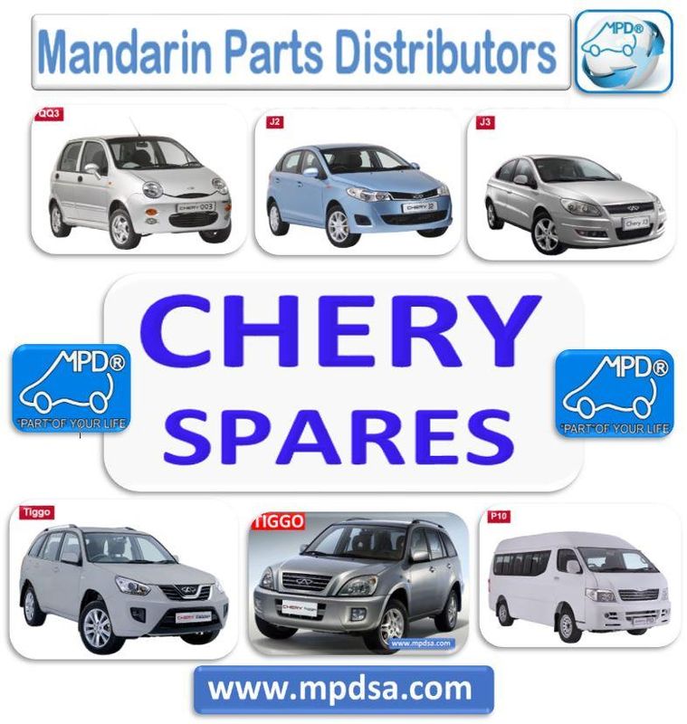 For all your Chery spares and replacement spares - Chery Tiggo - QQ - J1 - J2 - J3 - J5 - P10