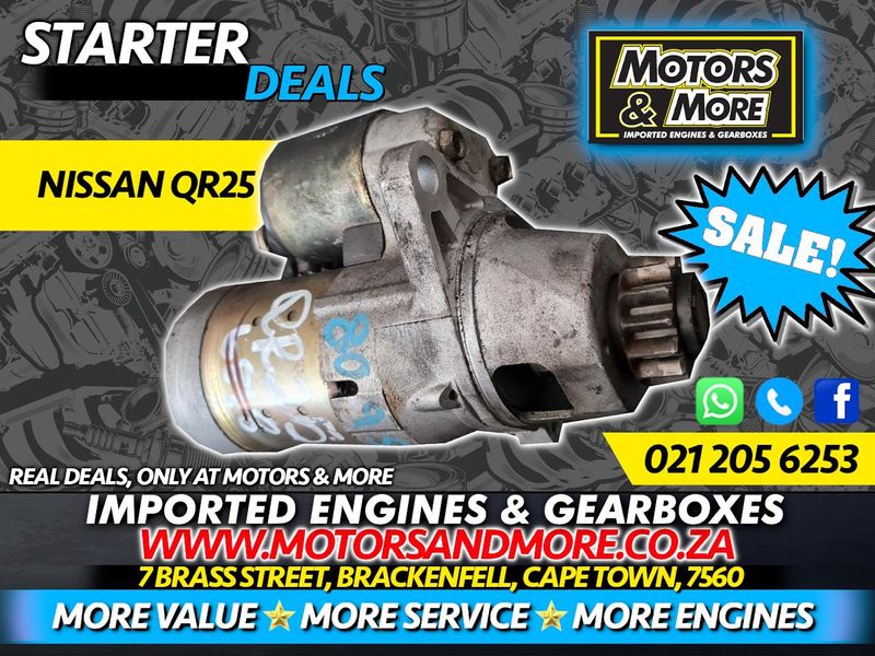 Nissan QR25 X-trail Starter For Sale