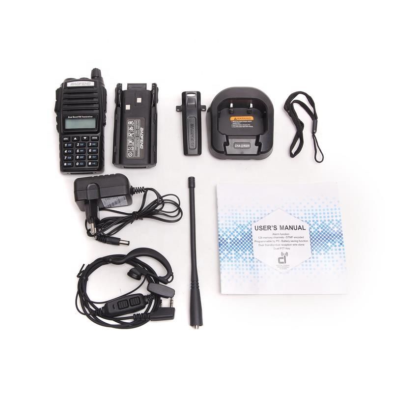 Long-range Two Way Radio Vhf Uhf Dual Band Handy Talky UV82 8W