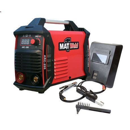 Matweld - Welder Inverter with Kit - 200A 220V (Red)