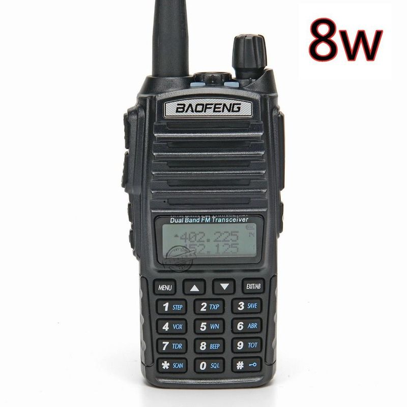 Long-range Two Way Radio Vhf Uhf Dual Band Handy Talky UV82 8W