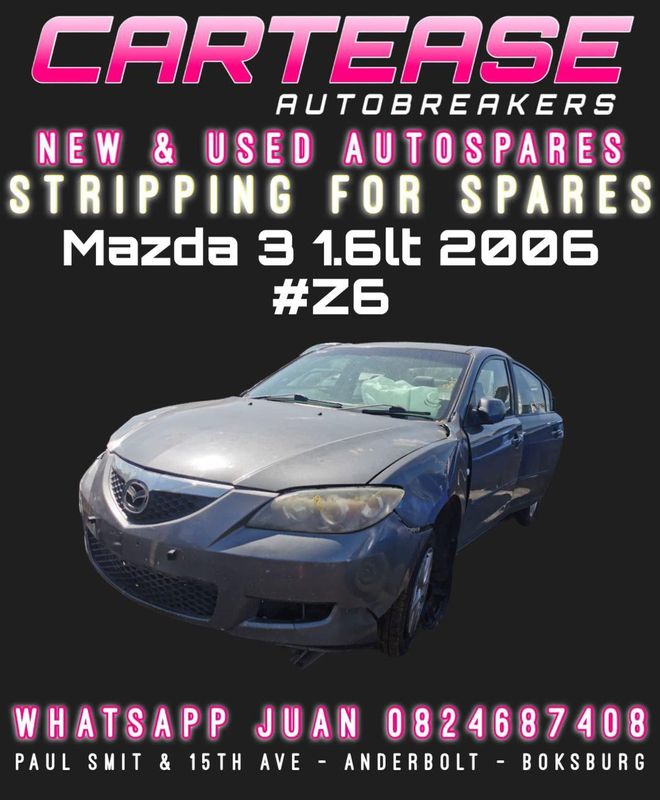MAZDA 3 1.6LT 2006 #Z6 BREAKING FOR SPARES