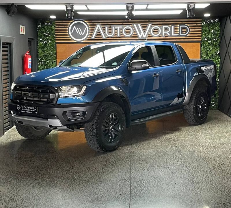 2020 Ford Ranger Raptor 2.0 BIT 4X4 D Cab AT, Blue with 64000km available now!