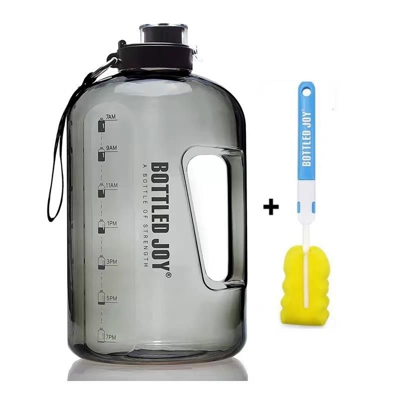 Leak proof 2.2L BPA FREE sports water bottle with motivational time marker