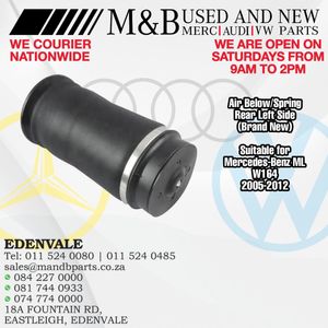 Air Below/Spring Rear Left Side (Brand New) Suitable for Mercedes-Benz ML W164