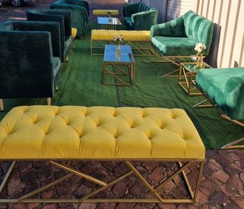 20 Seater Velvet Lounge Setup