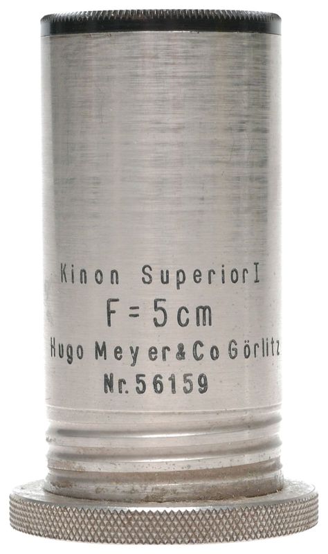 Kinon Superior 1 F&#61;5cm Projector Lens Hugo Meyer Gorlitz