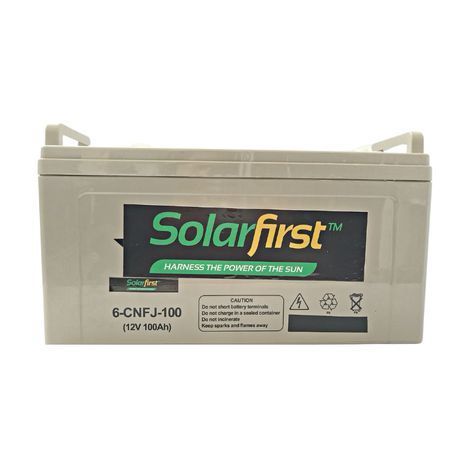 Solarfirst - Premuim Gel Battery 100Ah - 12V (for Inverter)