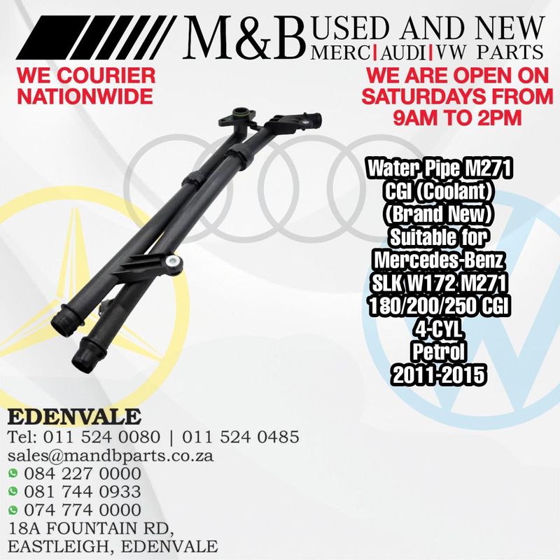 Water Pipe M271 CGI (Coolant)(Brand New)  Suitable for Mercedes-Benz SLK
