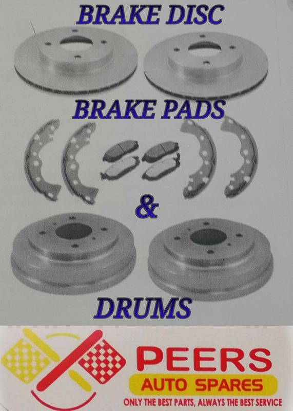 BRAKE DISC , PADS AND DRUMS FOR MOST VEHICLES