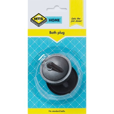 MTS Home 2 Piece Bath Plug - Black