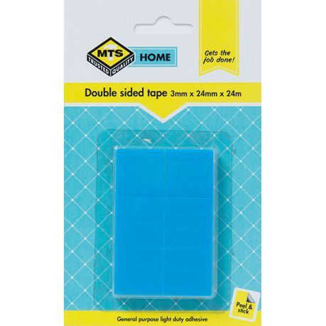 MTS Home Double Sided Tape 3mmx24mmx24mm