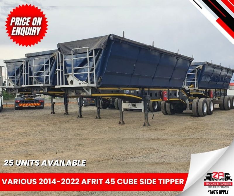 VARIOUS 2014 TO 2022 AFRIT 45 CUBE SIDE TIPPERS