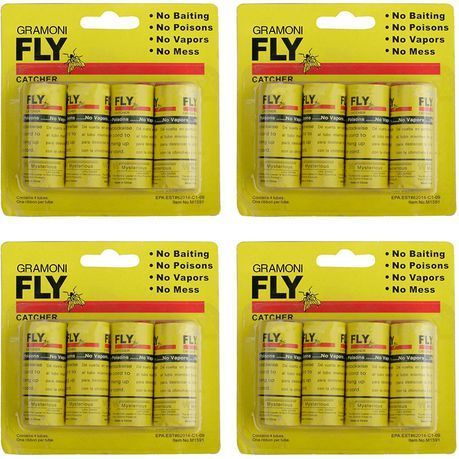 Fly Catcher Trap Sticky Ribbon - 4 packs
