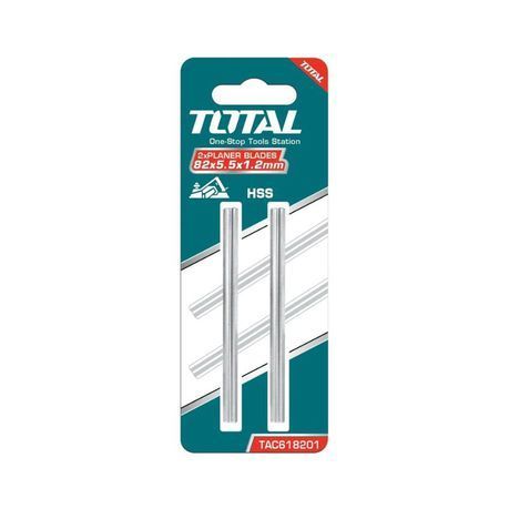 Total Tools - Planer Blades 82x5.5x1.2mm HSS - 2 Piece