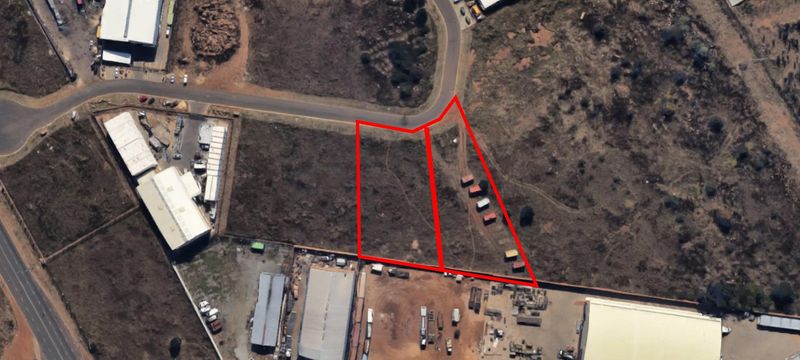 Vacant stands for sale in Gauteng Industrial Park - Clayville