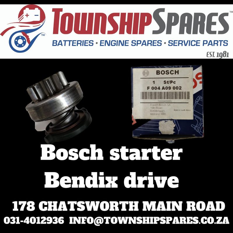 Bosch starter bendix drives