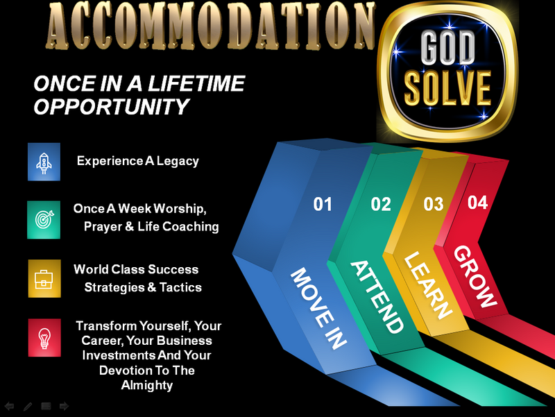 Godsolve rent  touches God. Free Onsite Mentors have credit with results all around them