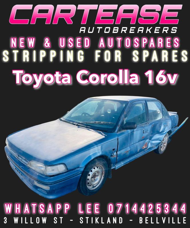 TOYOTA COROLLA 16V STRIPPING FOR PARTS