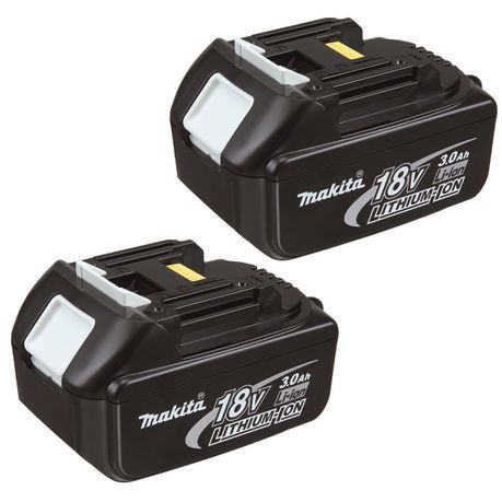 Makita - BULK Battery Combo - BL1830 3.0AH 18V Li-Ion Batteries (2 Pack)