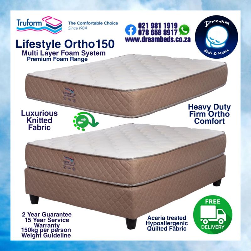 Highly rated - Truform MATTRESS or BEDS - FREE DELIVERY 150kg to 90 kg Guideline