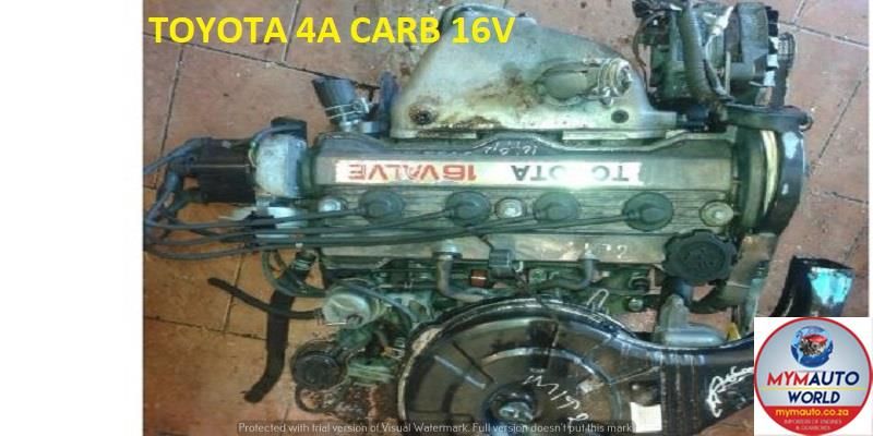 TOYOTA COROLLA 1.6L 16V FWD 4A CARB ENGINE FOR SALE