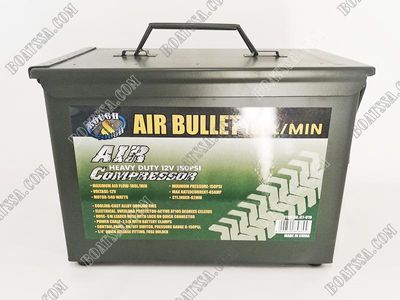 Heavy Duty Air Compressor In Ammo Case 12v