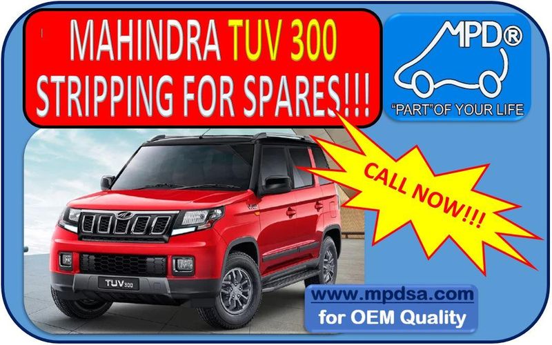 STRIPPING MAHINDRA TUV 300  CALL NOW PARTS ARE GOING FAST