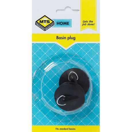 MTS Home 2 Piece Basin Rubber Plug - Black