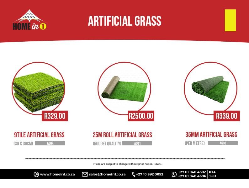 Artificial grass and fake turf