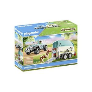 Playmobil Car With Pony Trailer