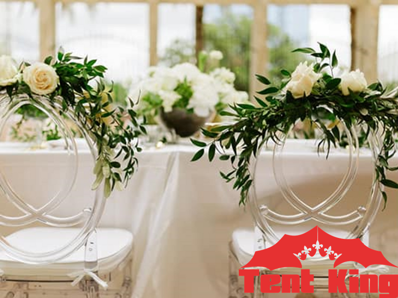 Goldtrim Chairs Tables for Hire Phoenix Chairs, Wimbledon Chairs, Tiffany, Glass Glossy Tables