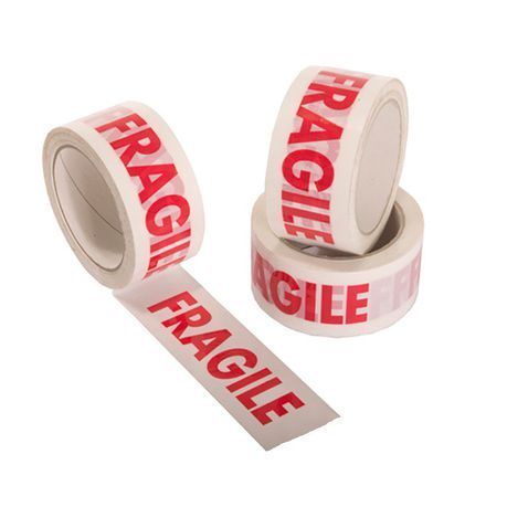 Bufallo Tapes - Fragile Tape 48mm x40m (Pack of 3)