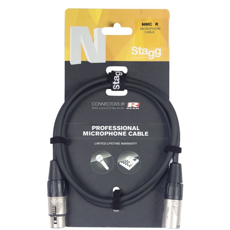Stagg NMC3R Microphone cable, XLR/XLR (m/f), 3 (10&#39;), N-series
