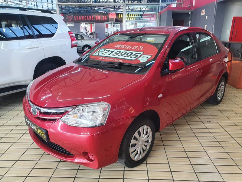 Red Toyota Etios 1.5 Xi Sedan with 44743km available now!CALL MARLIN NOW&#64;0731508383