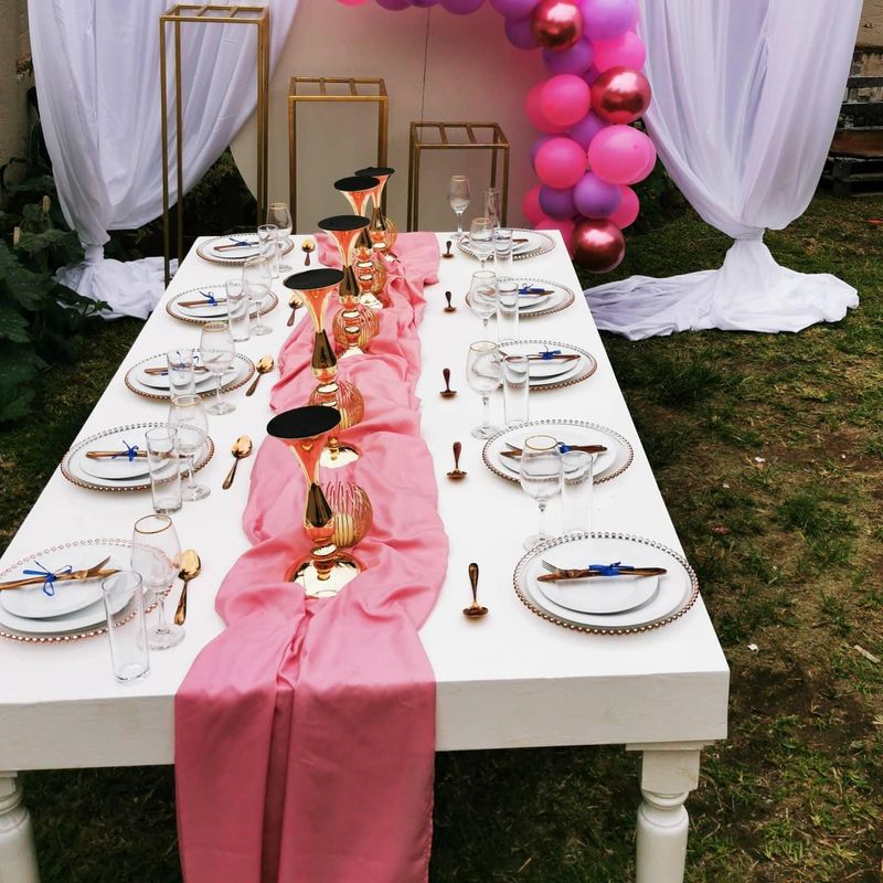 Equipment hire in Randburg, Northriding, Centurion for your weddings, baby showers, bridal showers