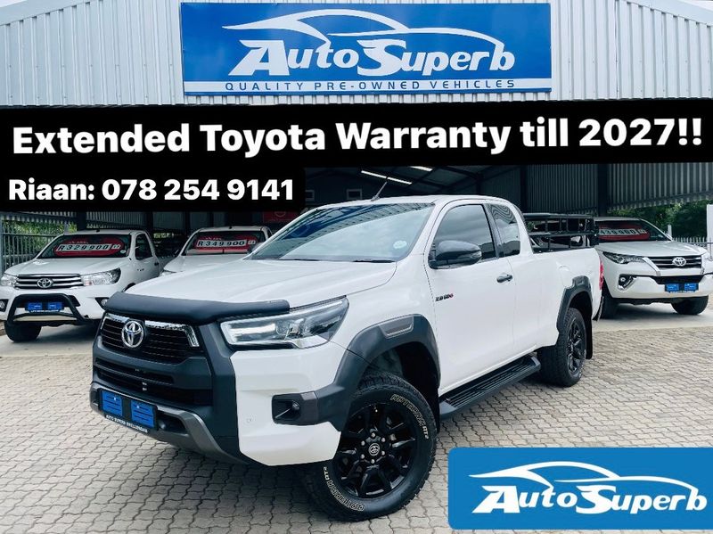 2021 Toyota Hilux 2.8 GD-6 Legend Xtra Cab 4x4 with Extended Toyota Warranty (152 000km)