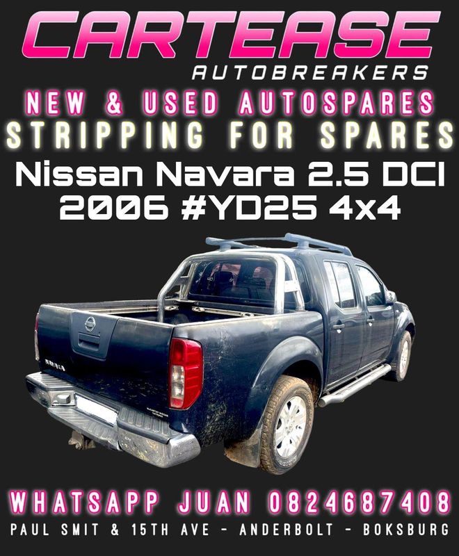 NISSAN NAVARA 2.5 DCI 2006 #YD25 4X4 BREAKING FOR PARTS
