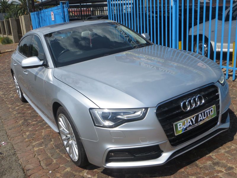 2016 Audi A5 Sportback 2.0 TFSI Sport S Tronic, Silver with 129000km available now!
