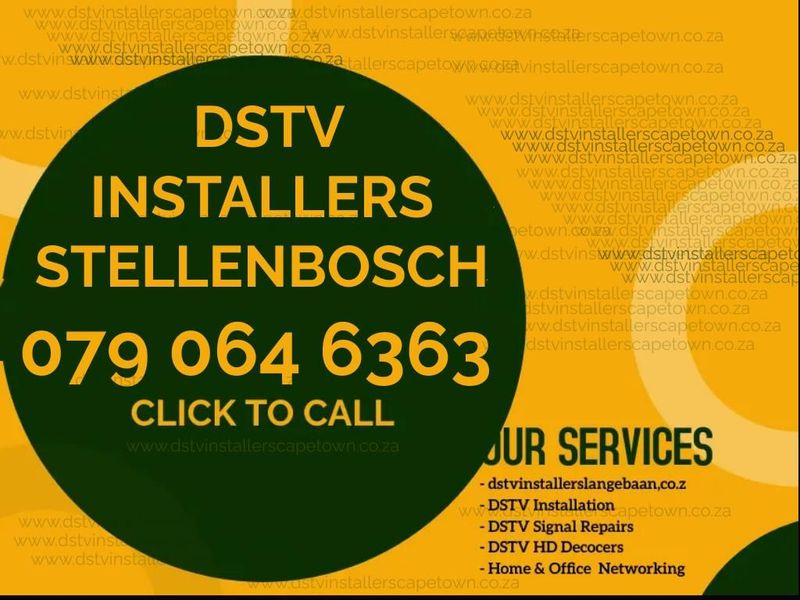 Best DSTV Installers in Stellenbosch 079 064 6363 Call Out ZAR 450  Sameday Service