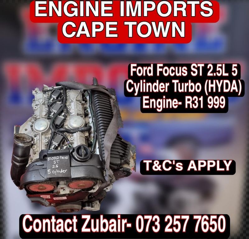 Ford Focus ST 2.5L Turbo (HYDA) Engine now available at ENGINE IMPORTS CAPE TOWN