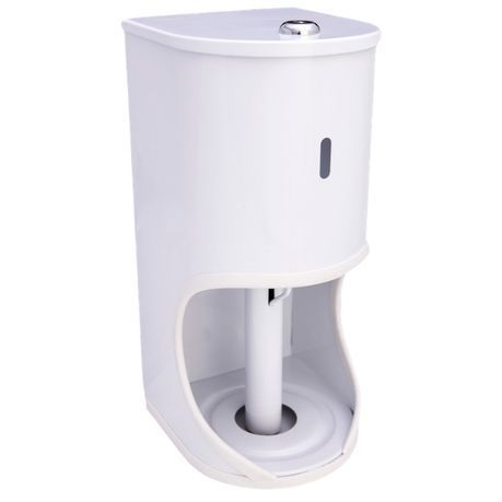 MTS - Toilet Roll Holder (2 Tier, Lockable) - White