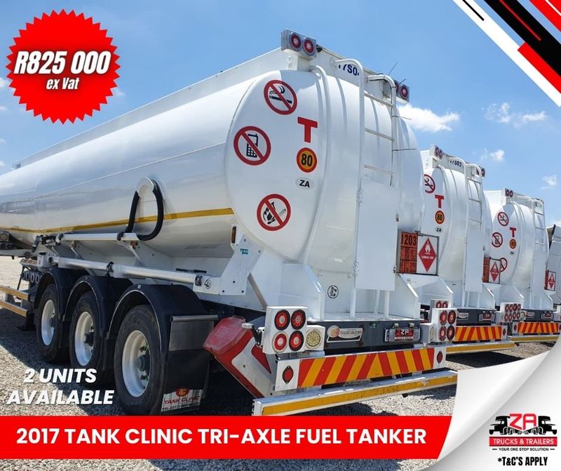 2017 TANK CLINIC TRI-AXLE FUEL TANKERS  - ONLY 2 UNITS LEFT