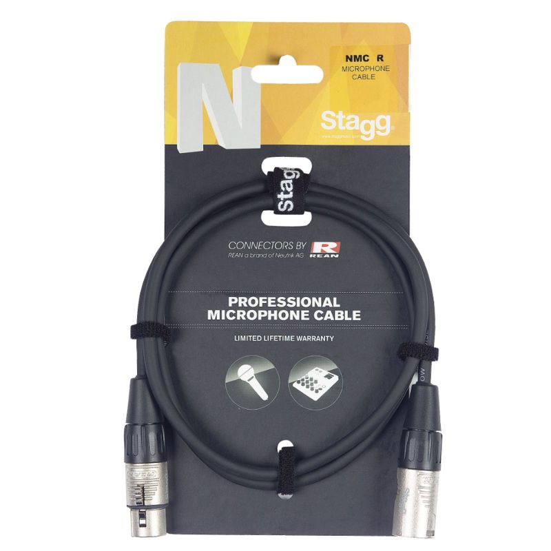 Stagg NMC1R Microphone cable, XLR/XLR (m/f), 1 m (3&#39;), N-series