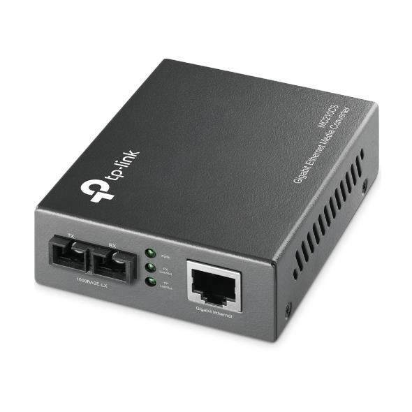 TP-Link MC210CS Gigabit Single-Mode Media Converter Network 1000 Mbits 1310 Nm Black - Brand New