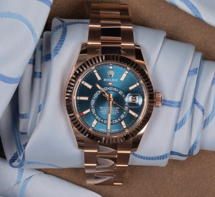 TOPWATCH - Sky-Dweller Everose Gold Blue Dial – 336935