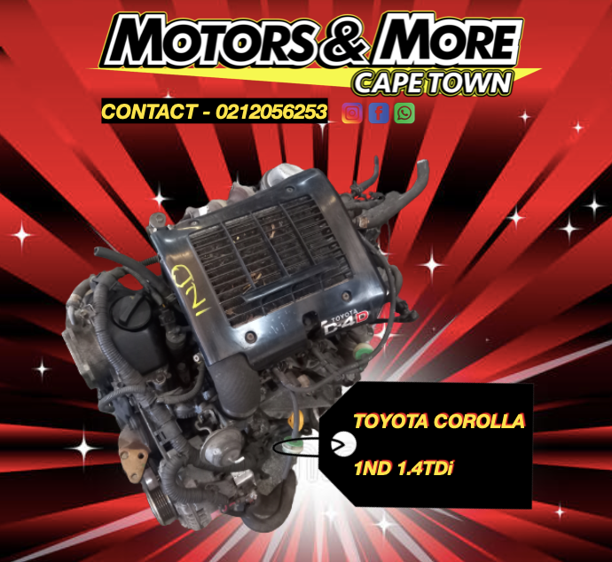 Toyota Corolla 1ND 1.4TDi Engine For Sale